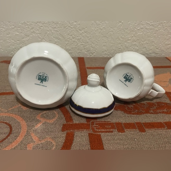 VTG MZ karlsbader porzellan sugar bowl & creamer - Picture 6 of 7